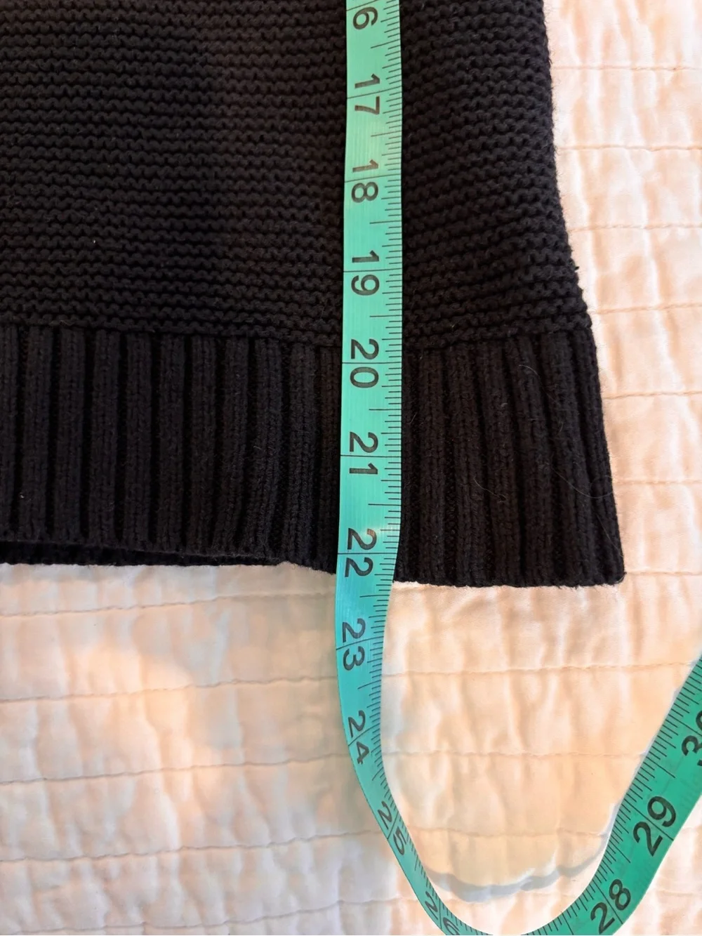J. Crew Black Basket-Stitch Knit Crewneck Sweater